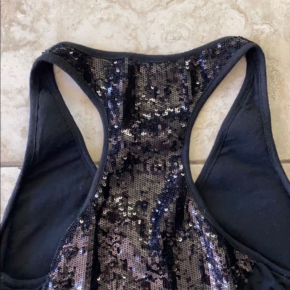 Christian Weber Sequined Racerback Tank Top - Picture 4 of 5